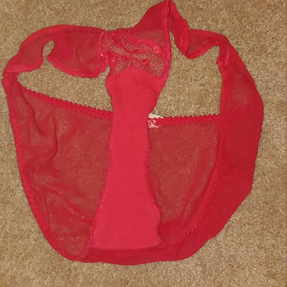 Gold Label VTG Victoria's Secret Red Panties L - Picture 5 of 6